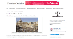 Desktop Screenshot of derecho-canonico.com