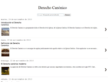 Tablet Screenshot of derecho-canonico.com